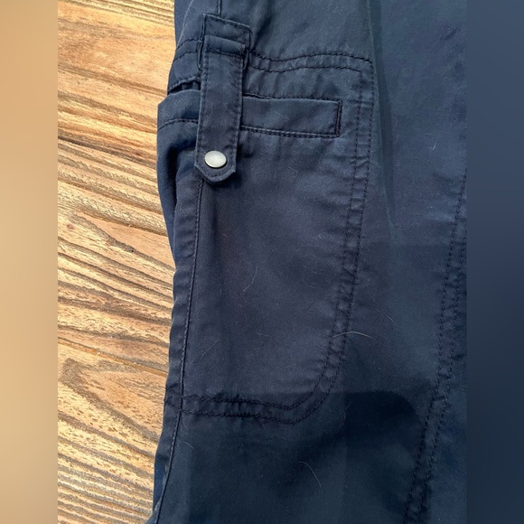 Lane Bryant Navy Blue Cargo Capris - Picture 2 of 5